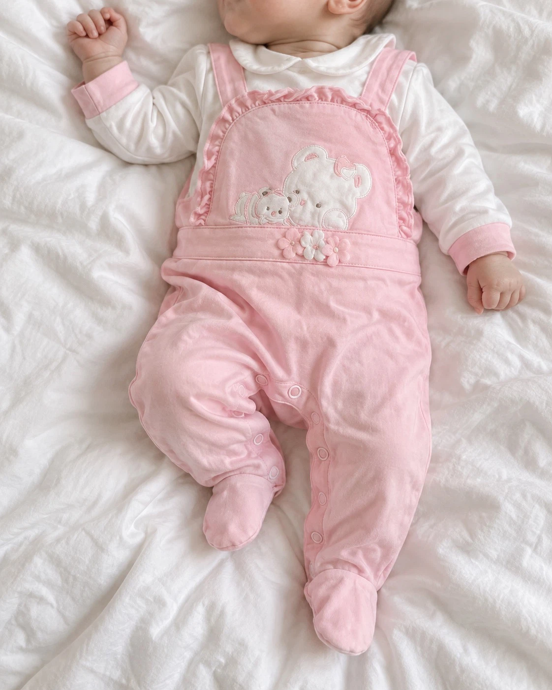 Baby Girl Romper 3-6M - Light Pink - photo 2