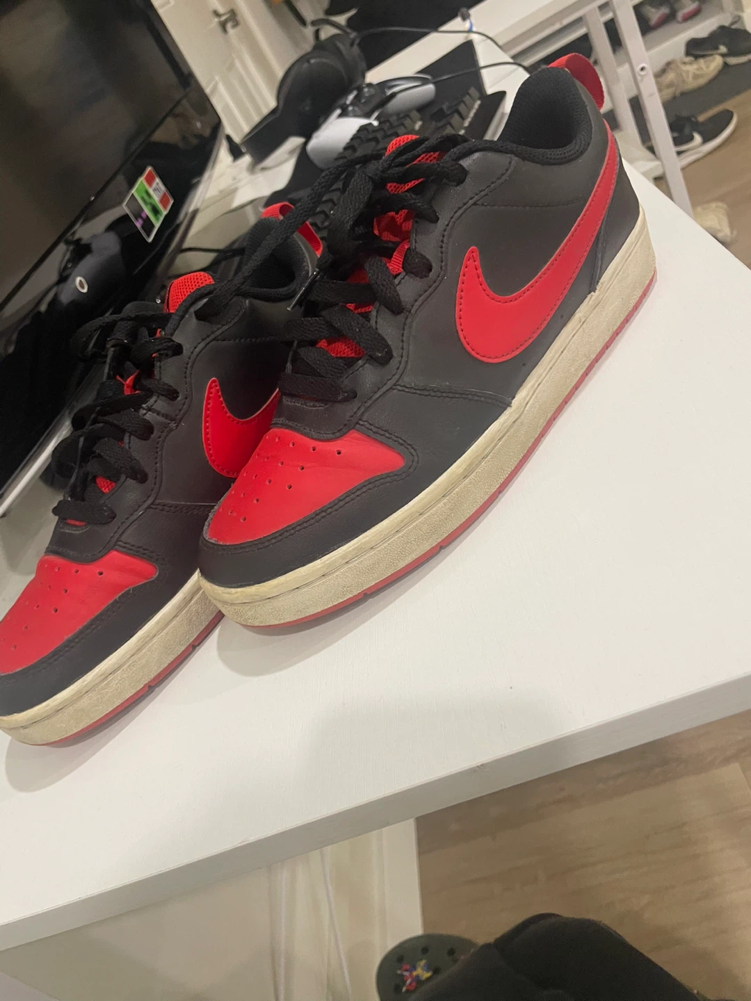 Nike Court Borough Low 2 Black/Red Sneakers - photo 2