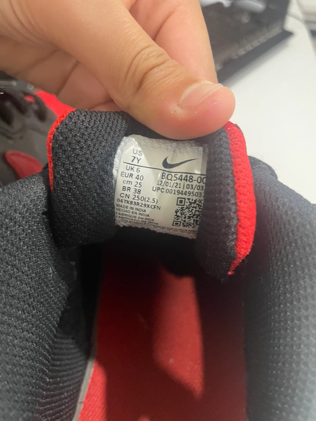 Nike Court Borough Low 2 Black/Red Sneakers - photo 4