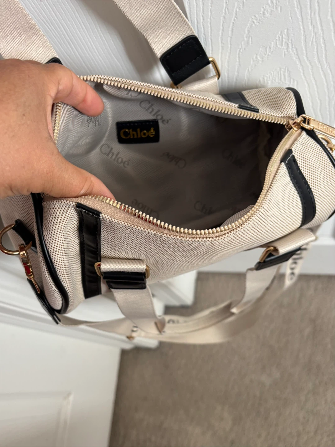 Chloé Canvas Barrel Bag - photo 2