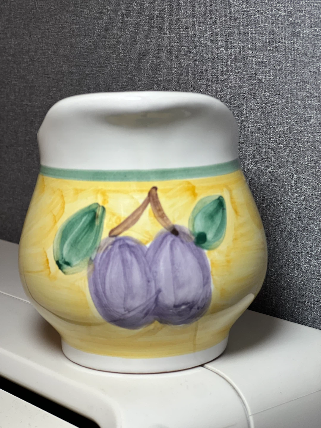Vintage Caleca Hand-Painted Italian Ceramic Pitcher