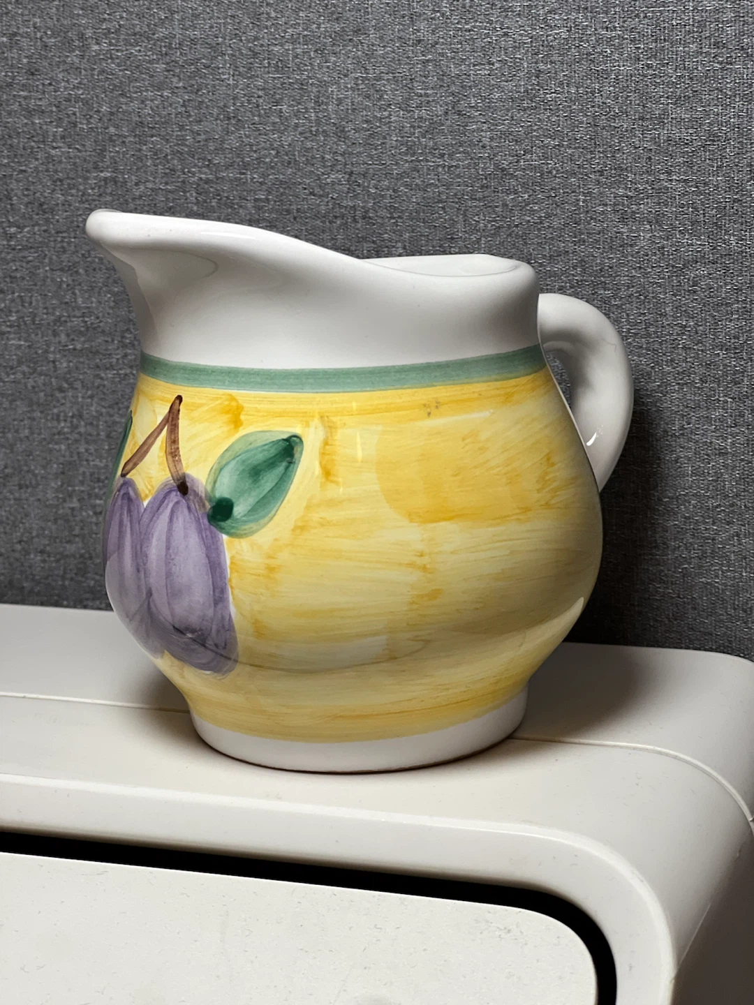 Vintage Caleca Hand-Painted Italian Ceramic Pitcher - photo 2