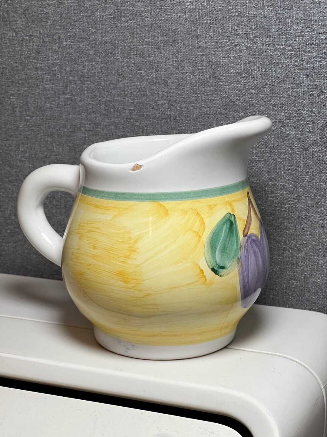 Vintage Caleca Hand-Painted Italian Ceramic Pitcher - photo 3