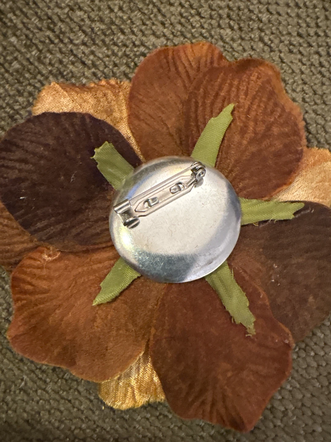 Fabric Flower Brooch - photo 2