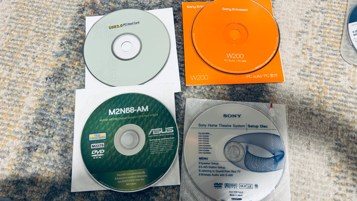 Vintage Computer Software & Driver CDs – ASUS, Sony