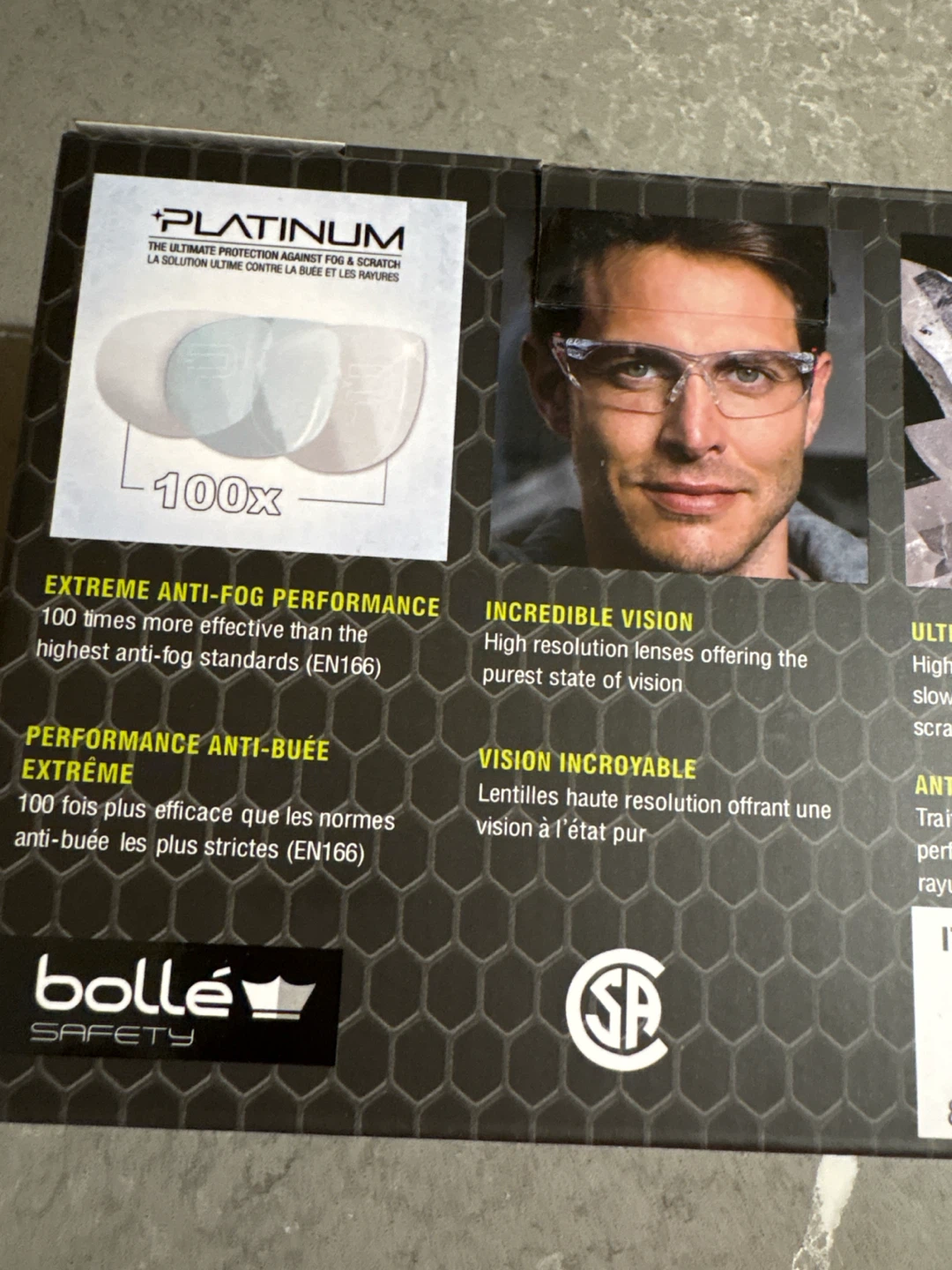 NEW Bollé Safety Protective Glasses in box - photo 4
