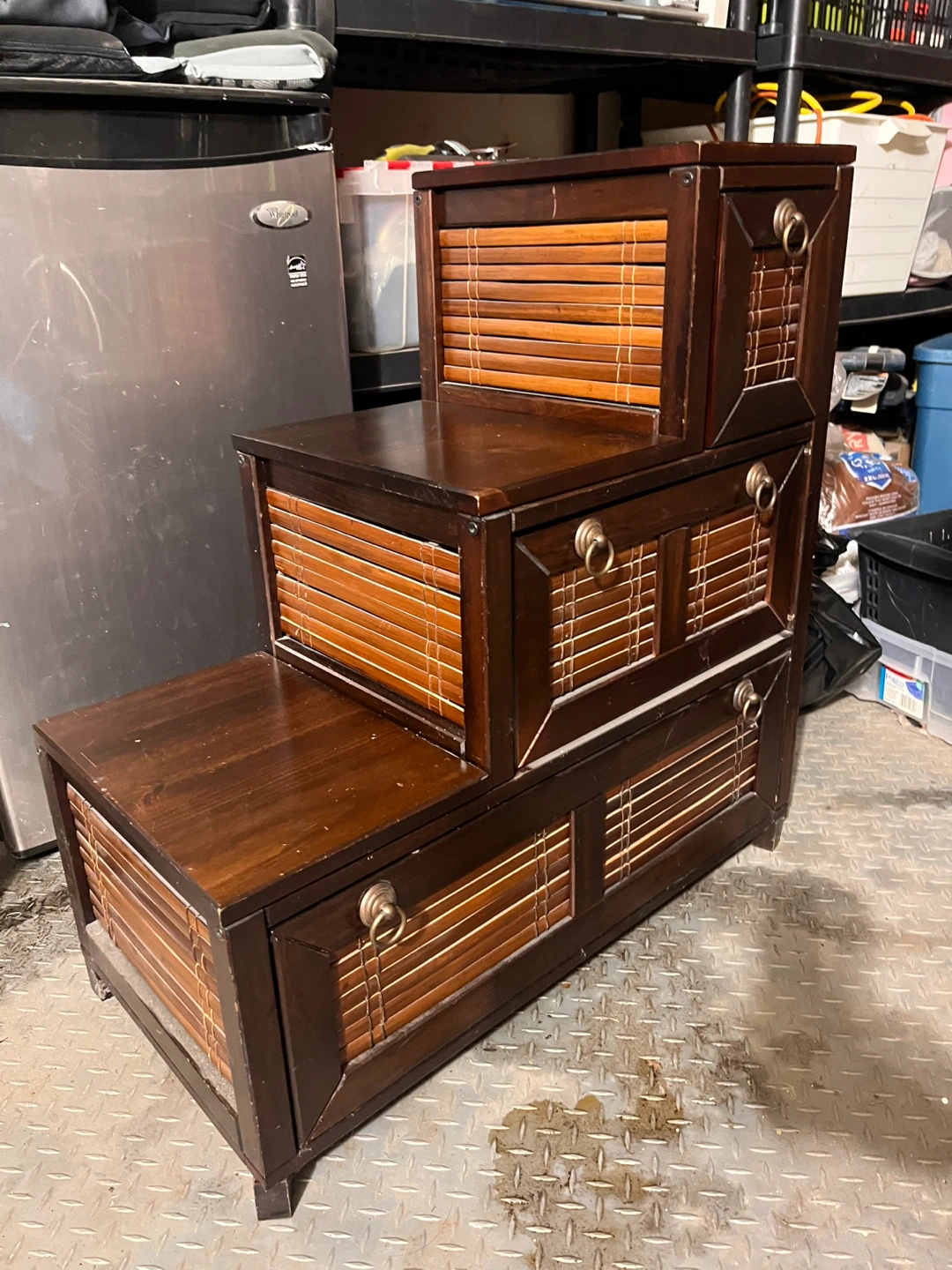 Wooden Stair-Style Storage Chest - photo 2