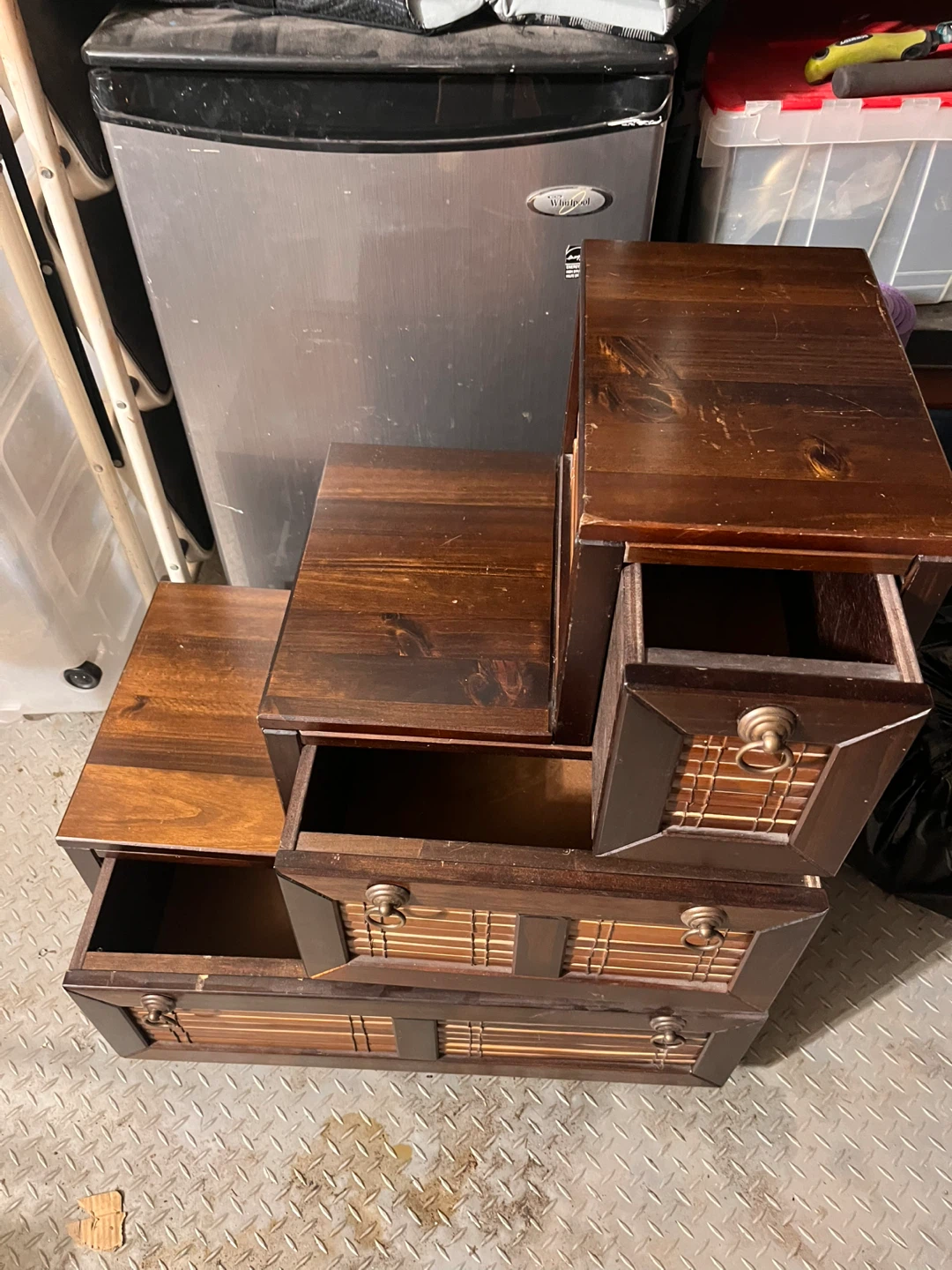 Wooden Stair-Style Storage Chest - photo 4