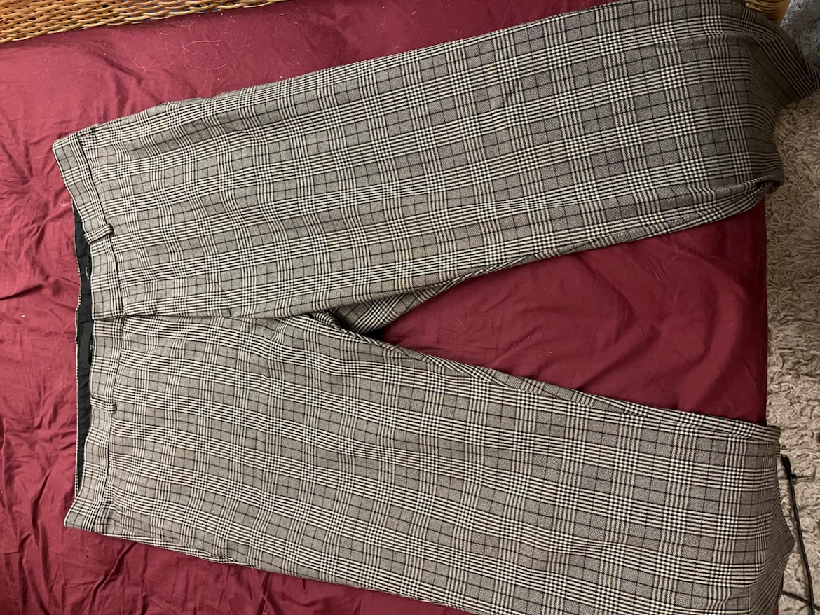 H&M Plaid Skinny Fit Trousers - photo 2