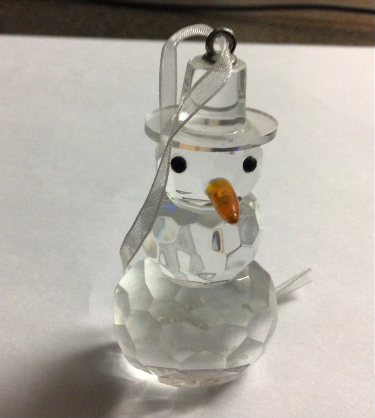 Galway Crystal Snowman Ornament