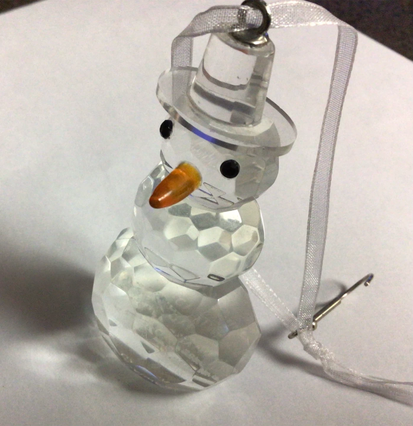 Galway Crystal Snowman Ornament - photo 2