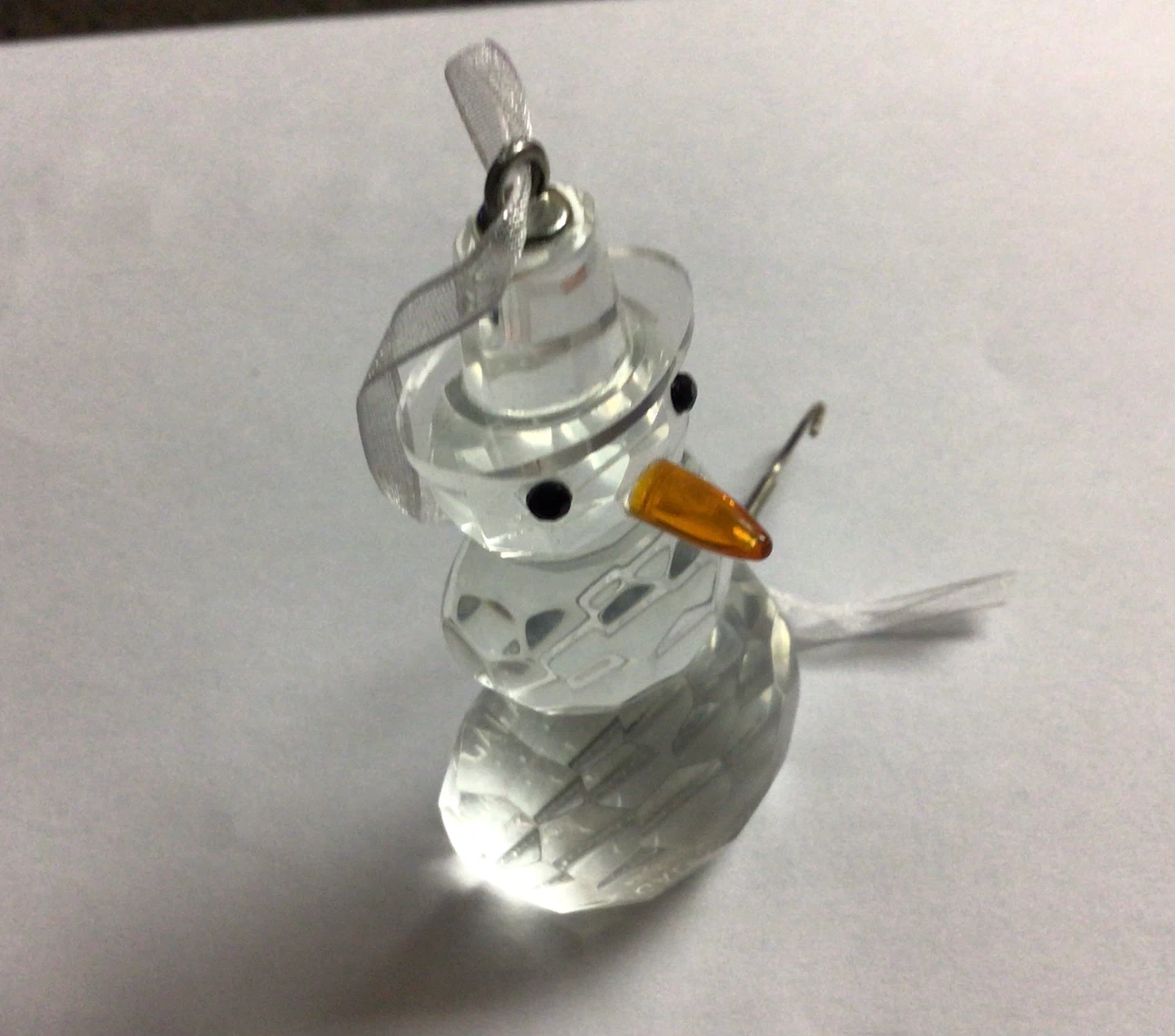 Galway Crystal Snowman Ornament - photo 4