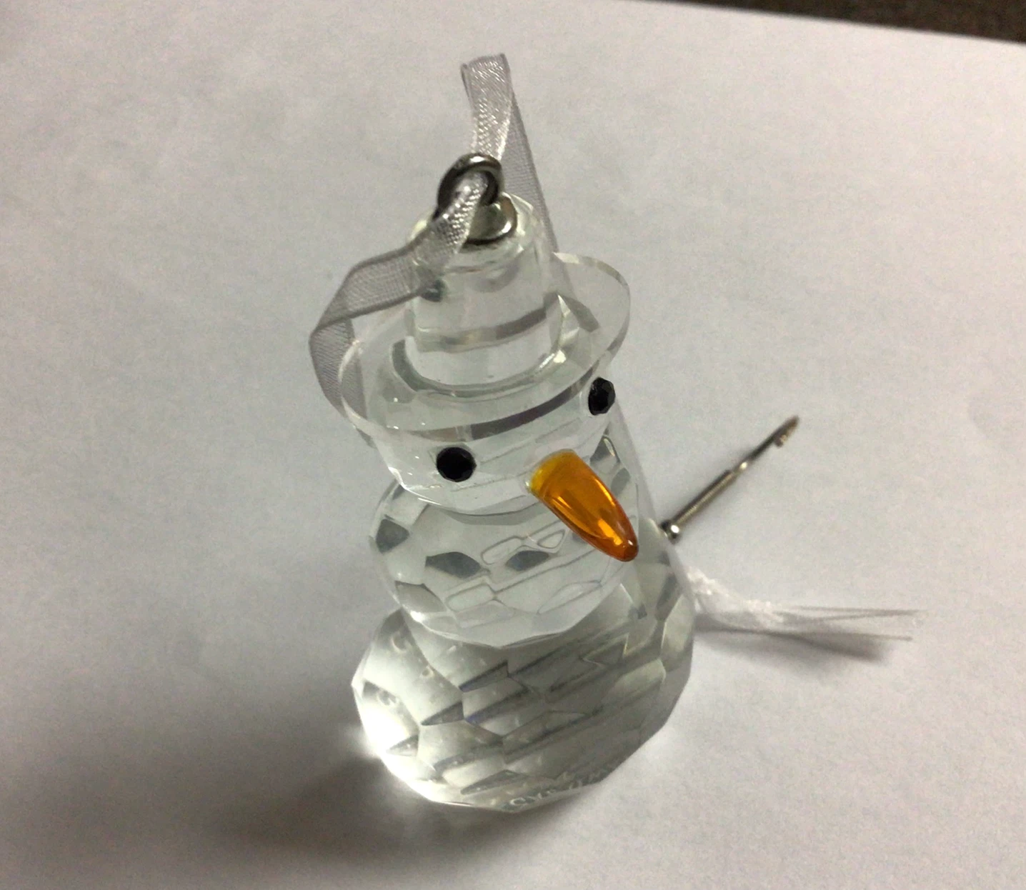 Galway Crystal Snowman Ornament - photo 5