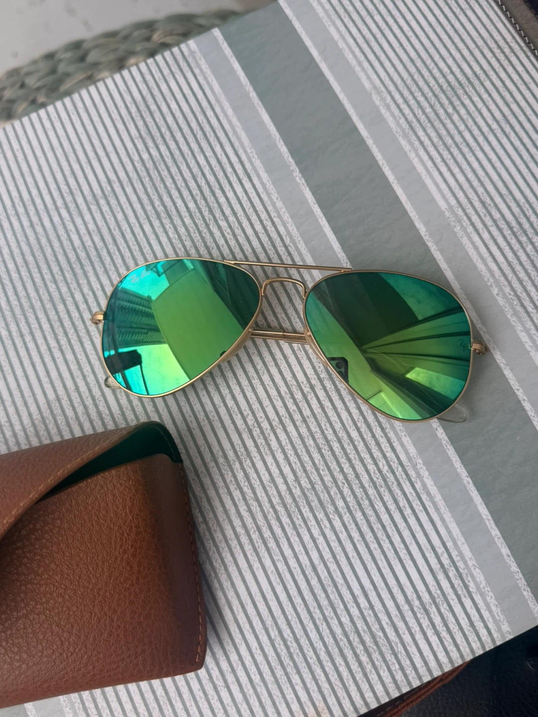 Ray-Ban Aviator Sunglass- Green - photo 4