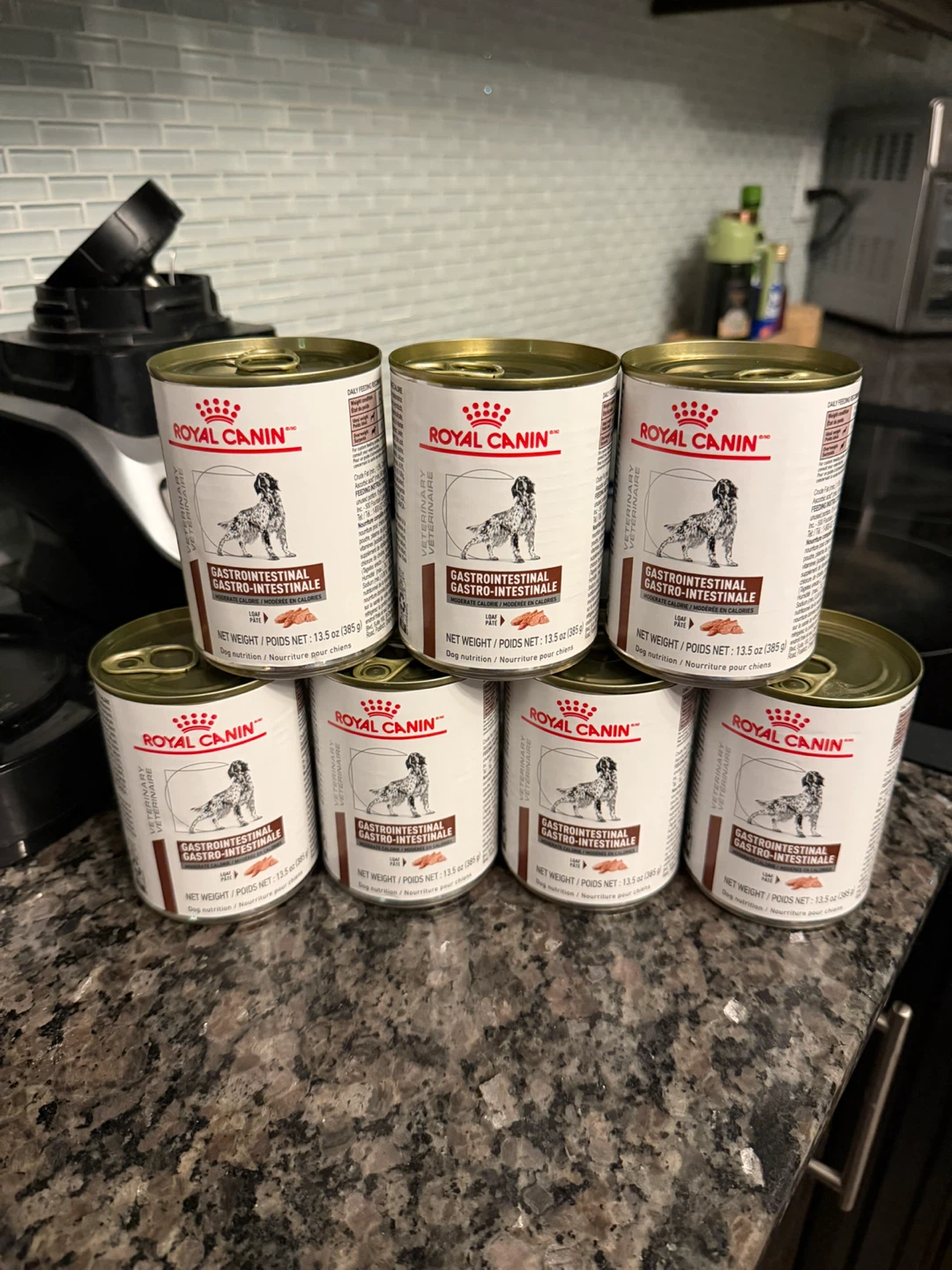 7 Cans of Royal Canin Gastrointestinal Dog Food