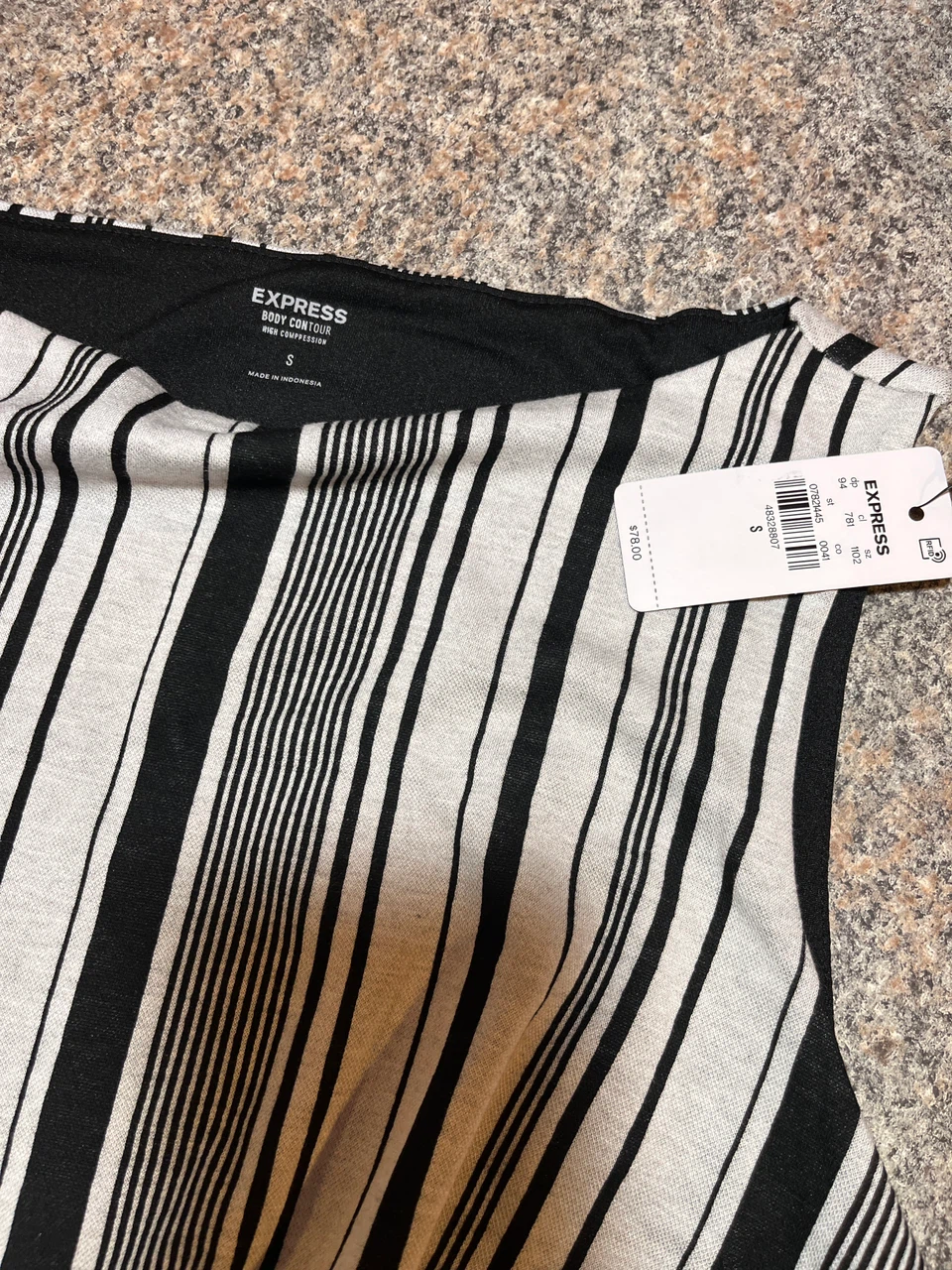 Express Body Contour Striped Dress - photo 2