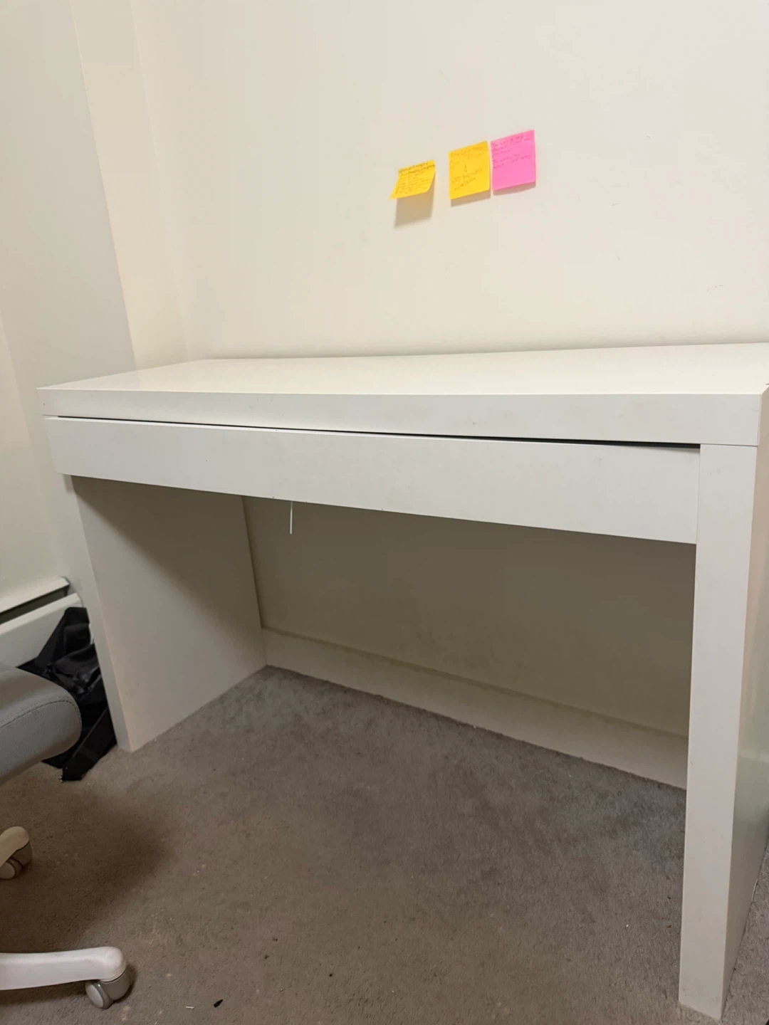White IKEA MALM Desk - photo 3
