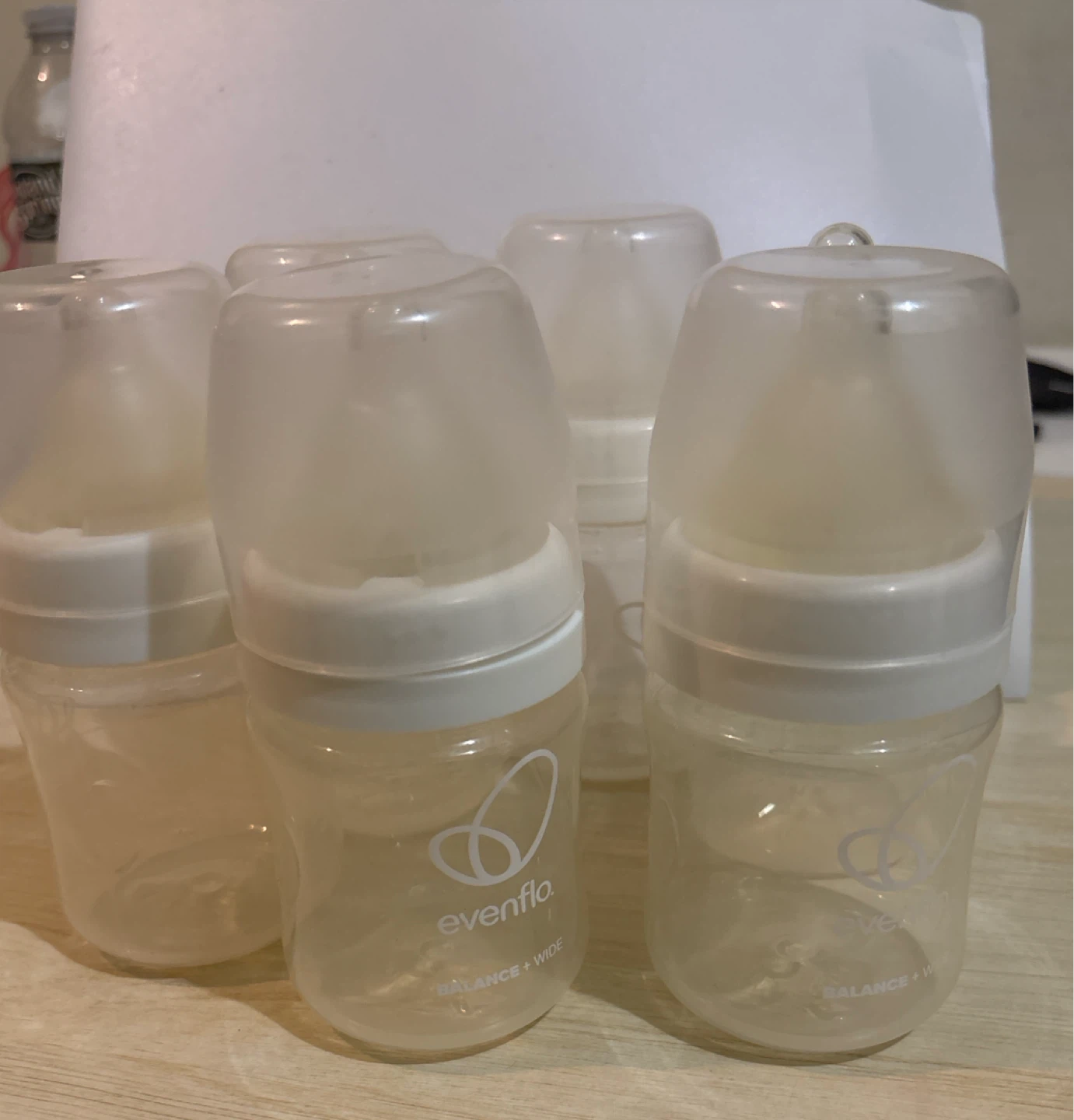 Set of 6 Evenflo Balance Wide Baby Bottles