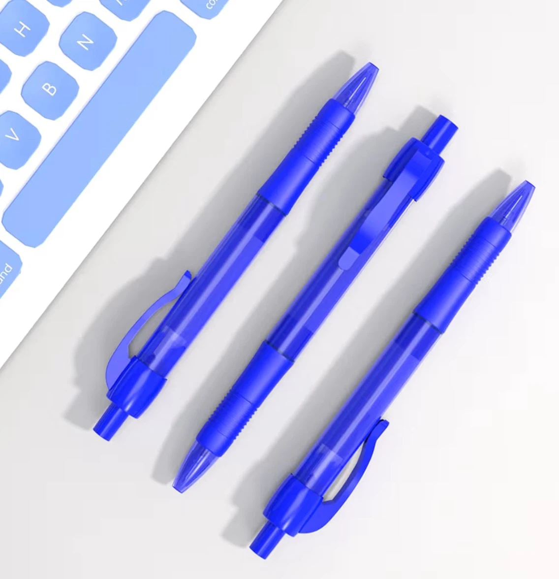 50 Pack No Bleed Blue Ink Click Pens - photo 5
