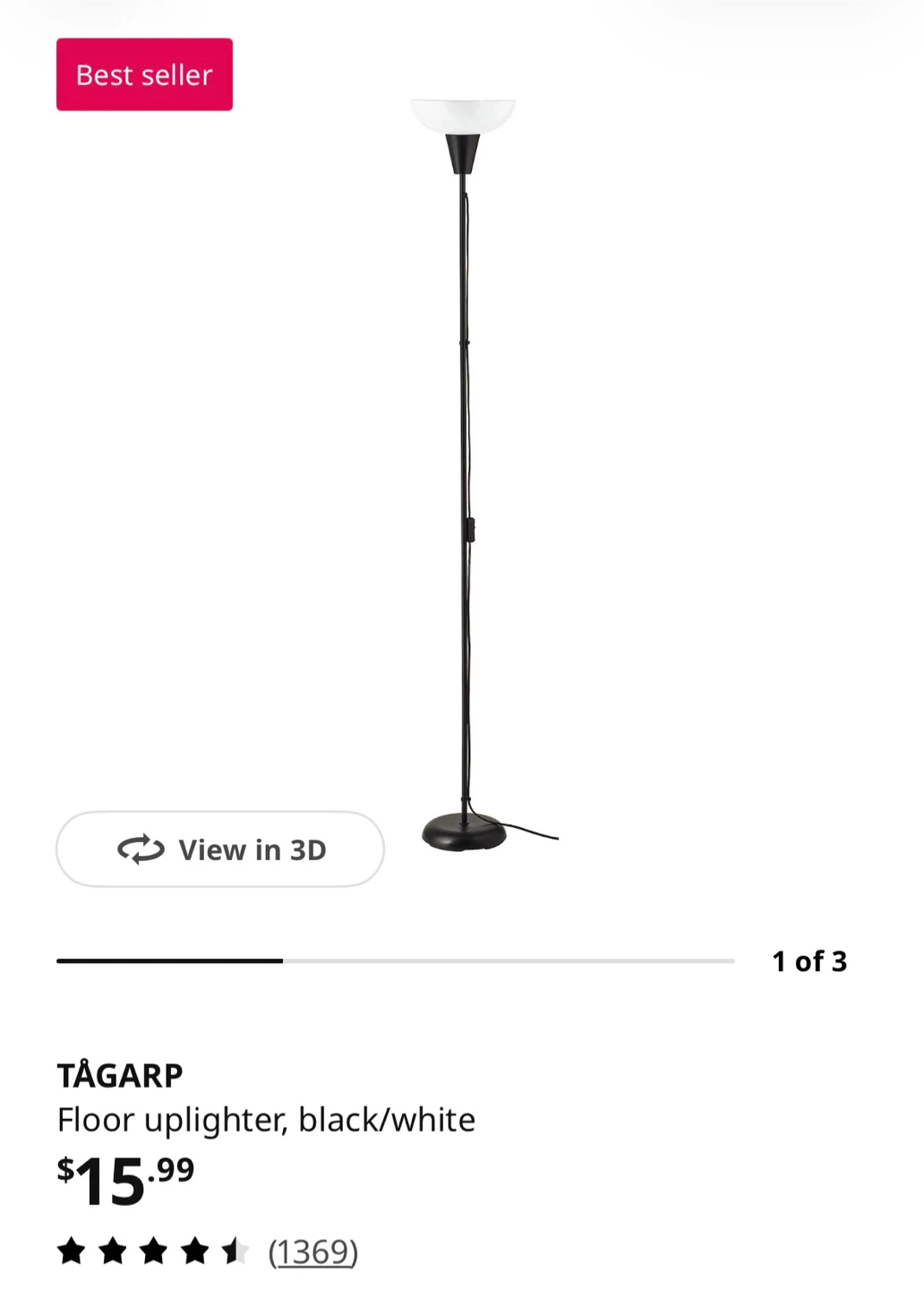IKEA TÅGARP Floor Uplighter - photo 3