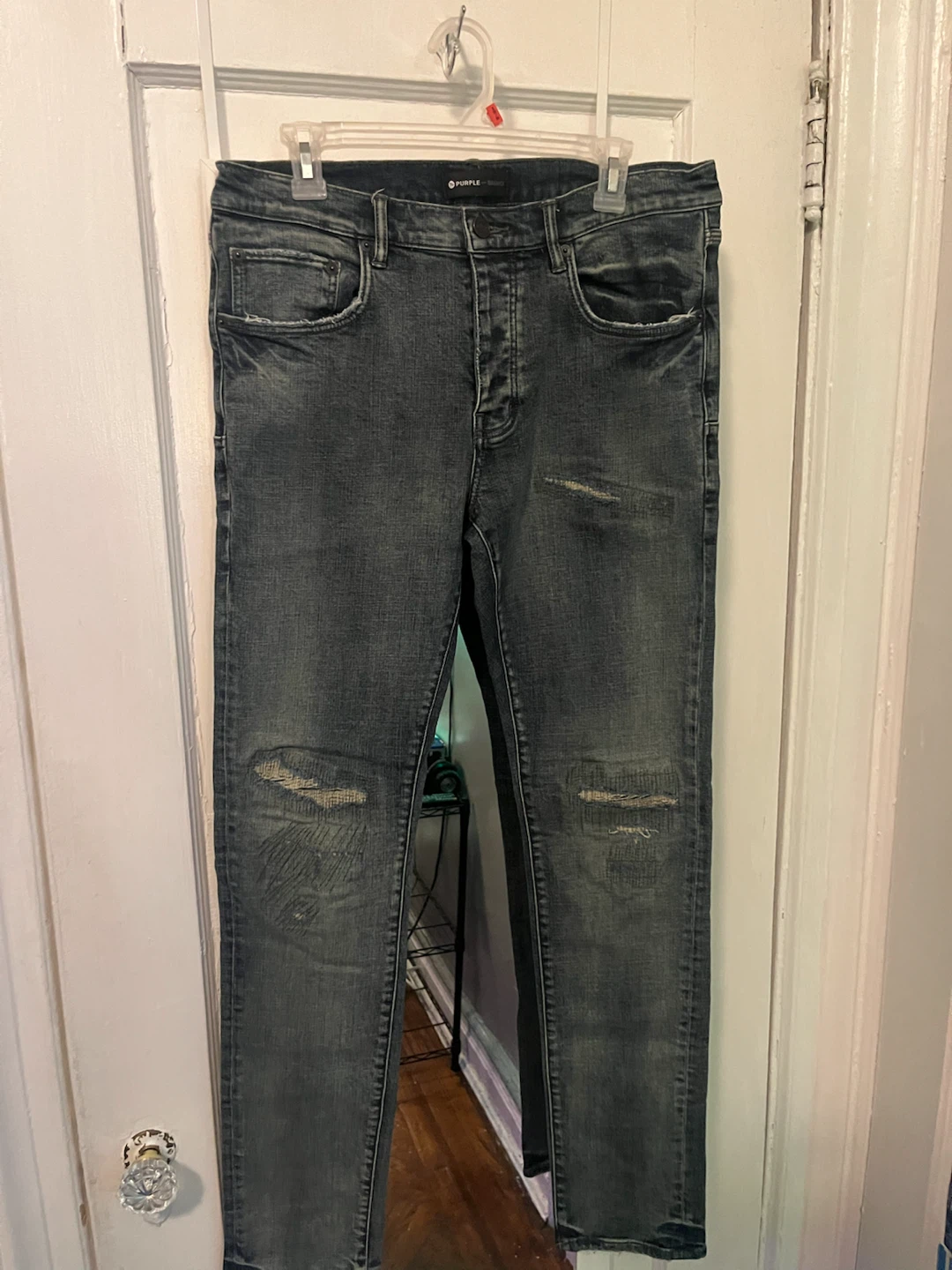 Purple Brand Distressed Slim Jeans - photo 2