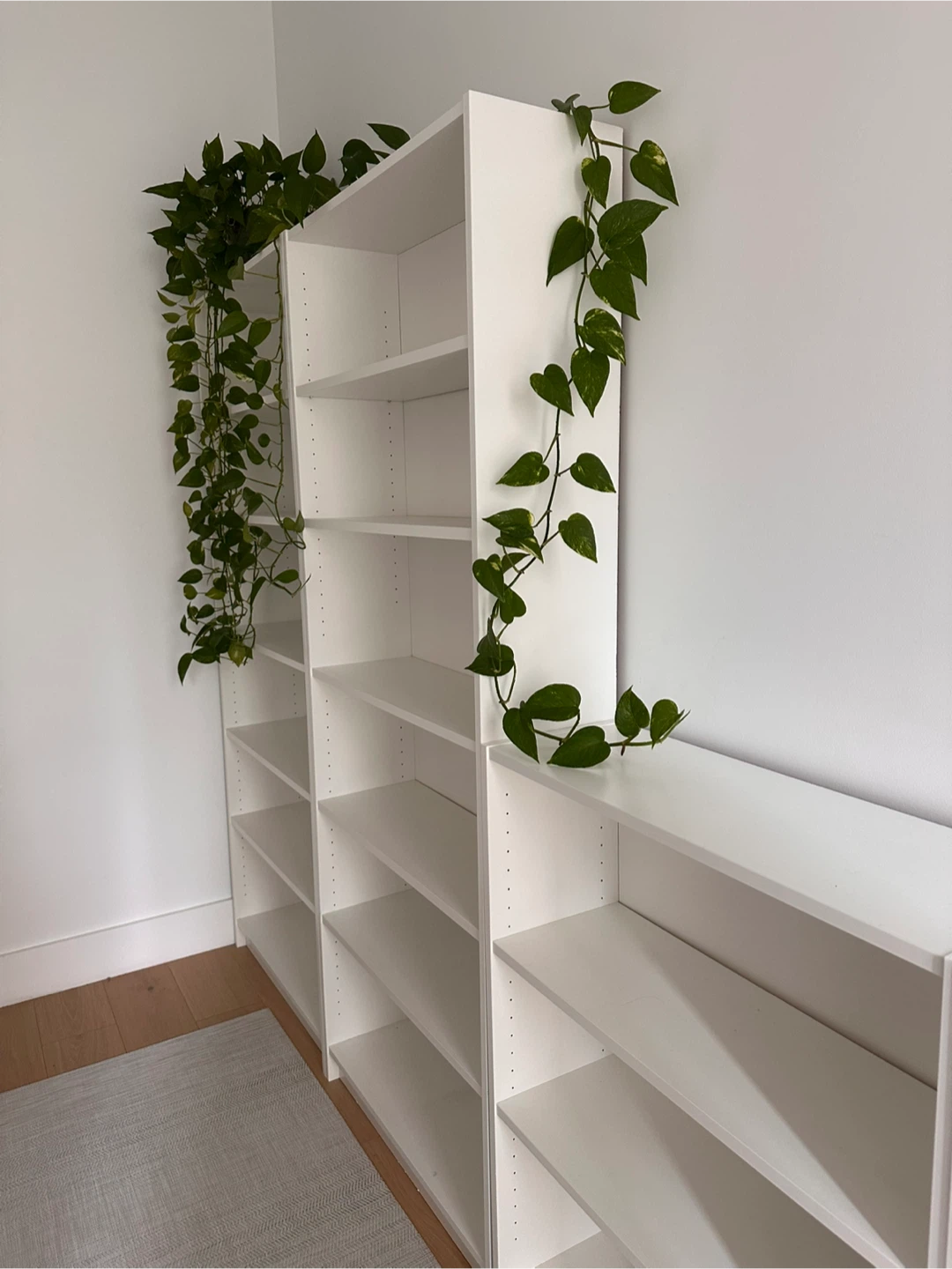 White Bookshelf Set - photo 2