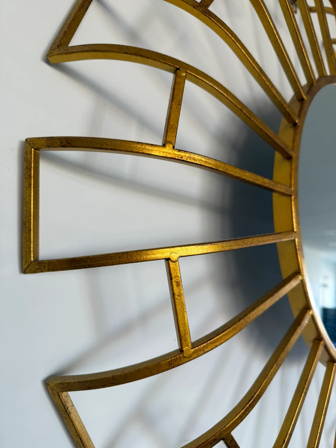 Set of Two Sunburst Gold Wall Mirrors - photo 4