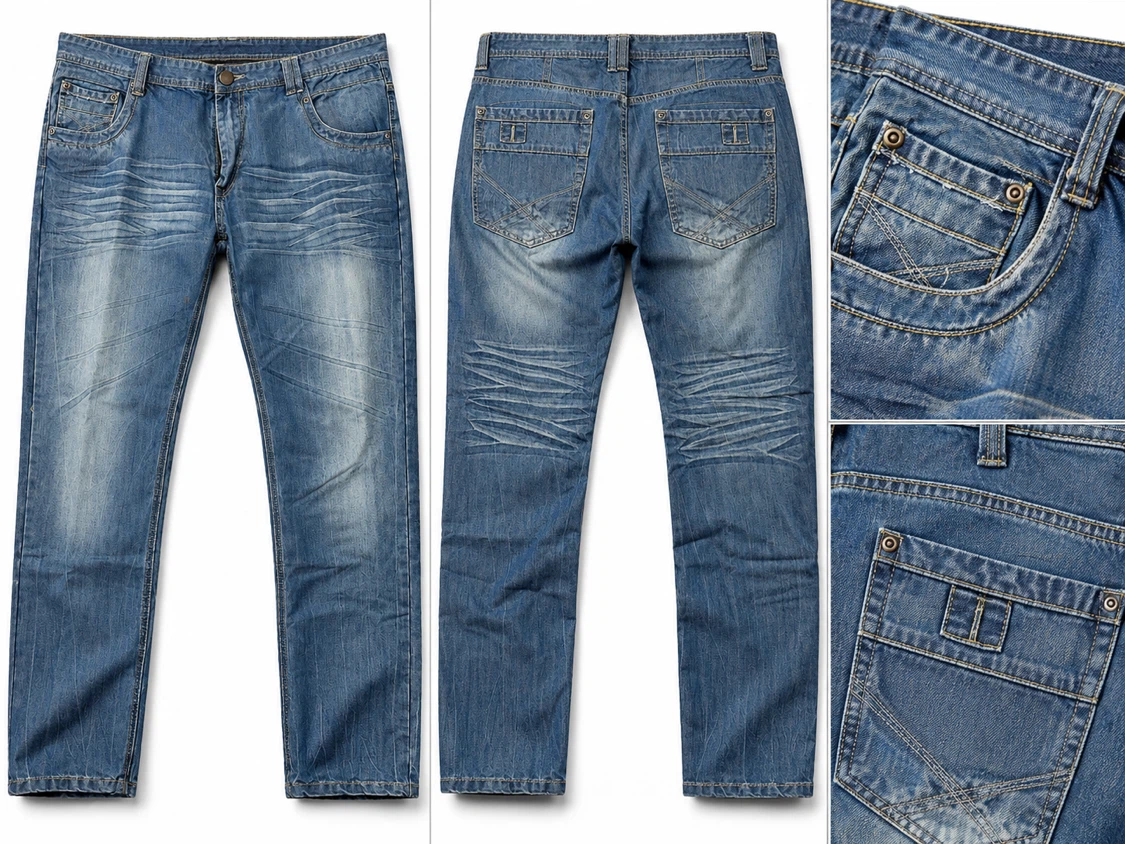Blue Denim Jeans - 40x32