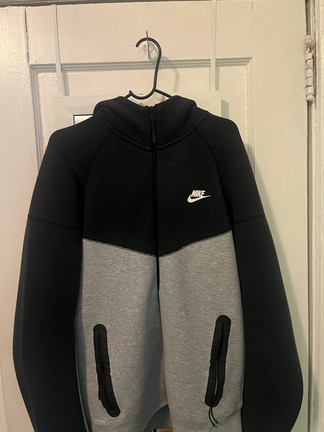 Nike Tech Fleece Full-Zip Hoodie Black and Grey