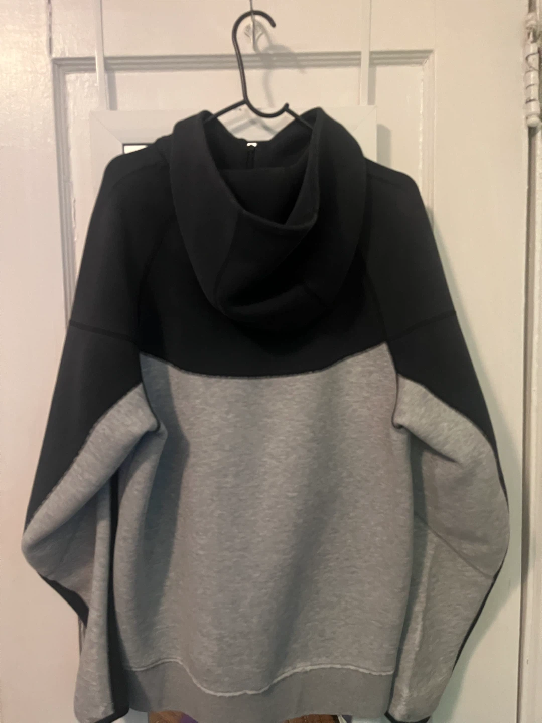 Nike Tech Fleece Full-Zip Hoodie Black and Grey - photo 2