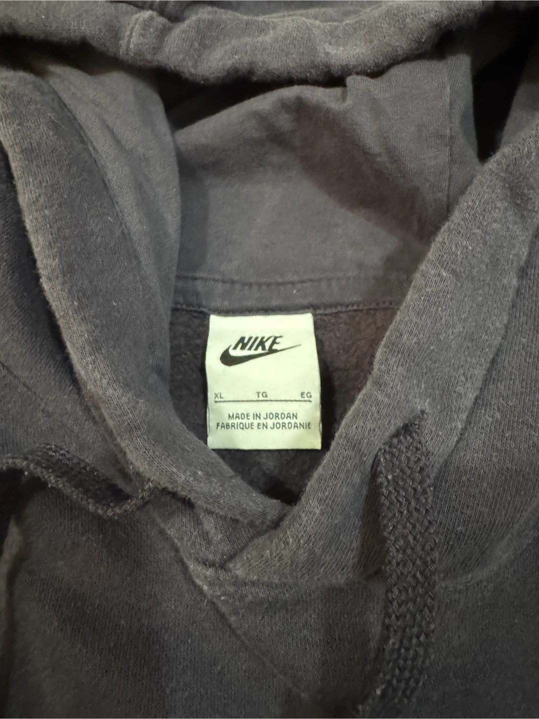 Nike Mens Dark Purple Pullover Hoodie Size XL - fits size Large - photo 2