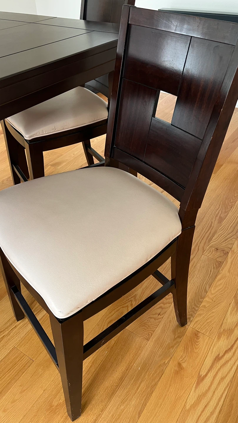 Extendable Solid Wood High Dining Table - photo 3