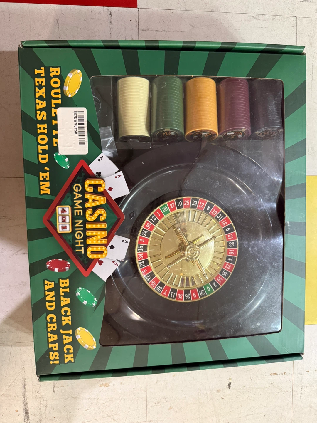 Casino Game Night 4 in 1 Set