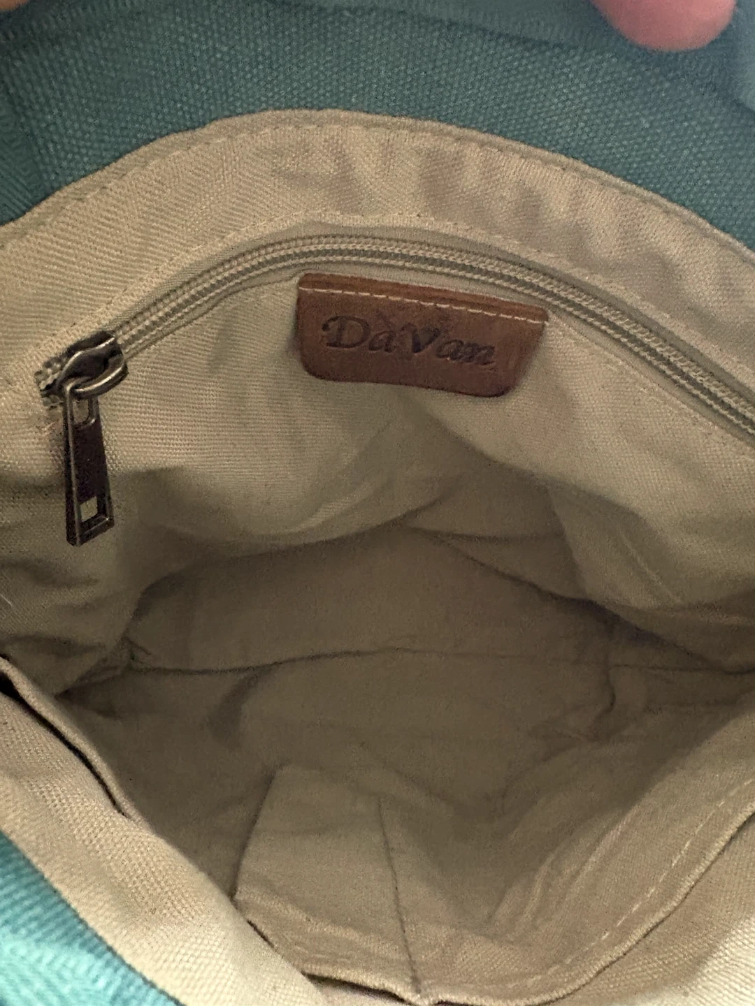DaVan “Jasper” teal canvas crossbody/shoulder bag - photo 4