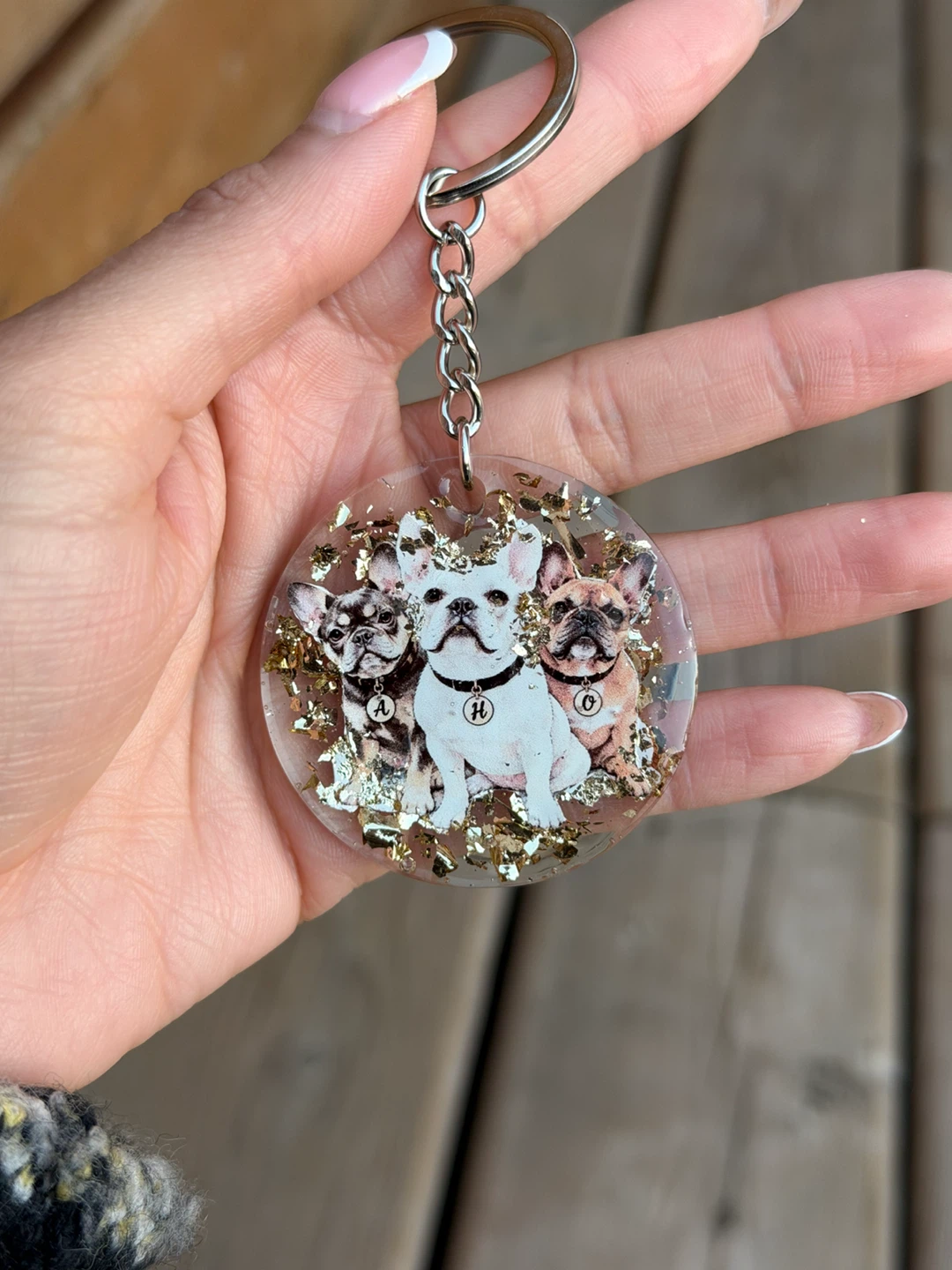 Customized Resin Photo Keychain