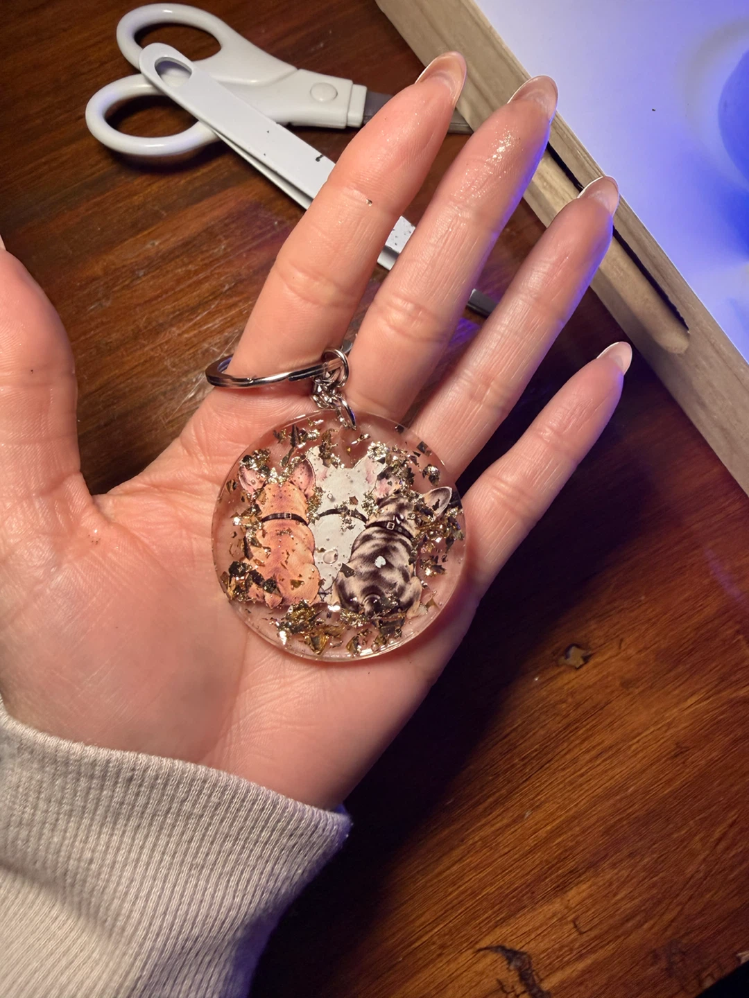 Customized Resin Photo Keychain - photo 2
