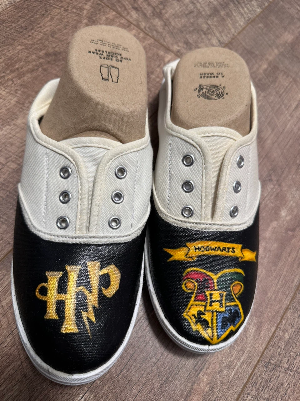 Handpainted Harry Potter Theme Slip-on Shoes Size 7