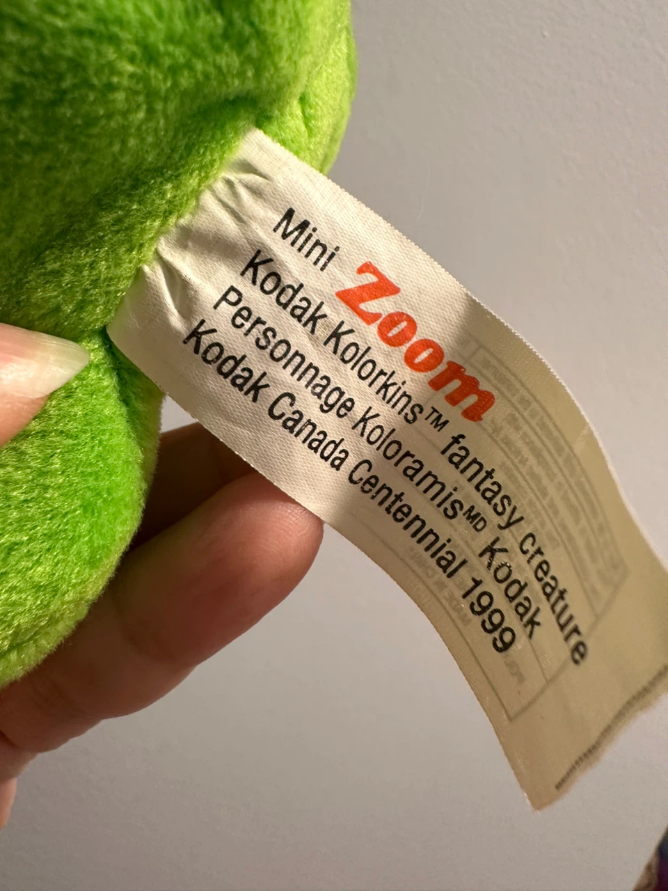 Vintage 1999 Kodak Mini Zoom Kolorkins Plush - photo 4