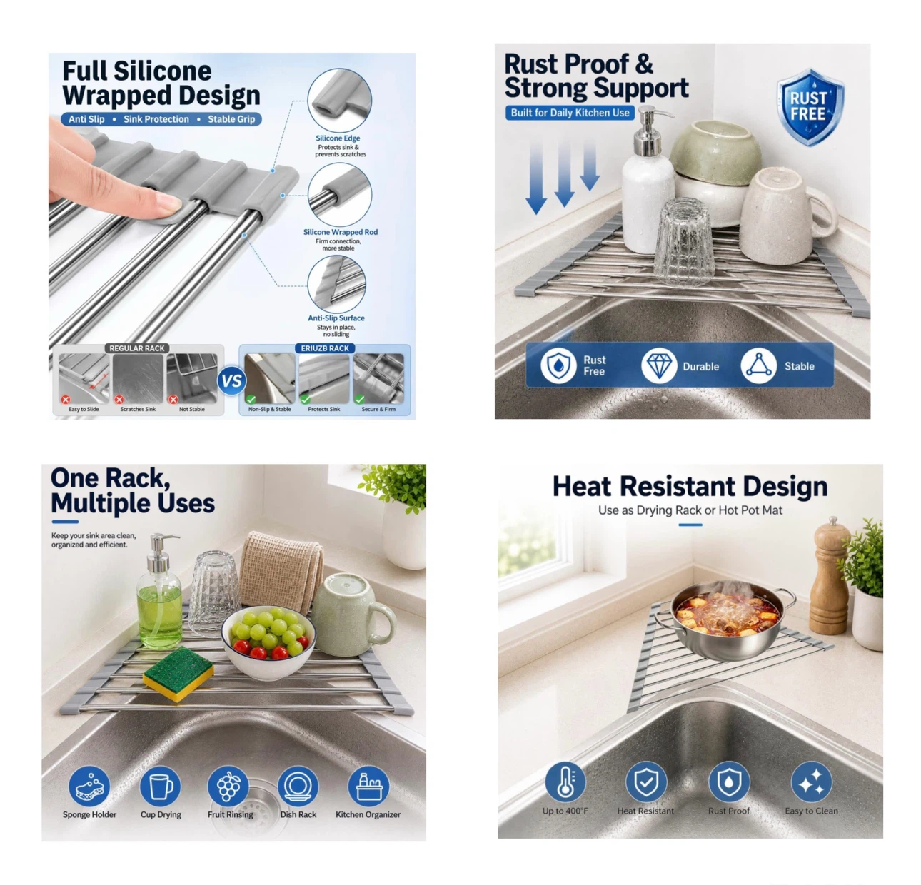 Brand new Roll Up Dish Drying Rack Over Sink - photo 5