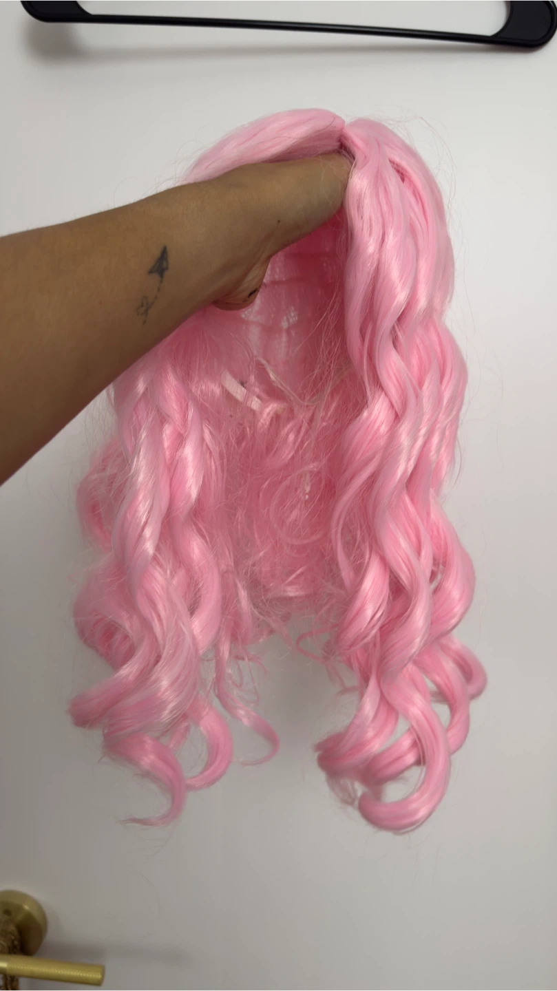 Halloween pink wig - photo 2