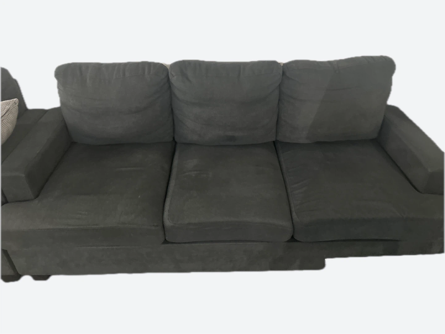 Dark Gray Three-Seater Sofa