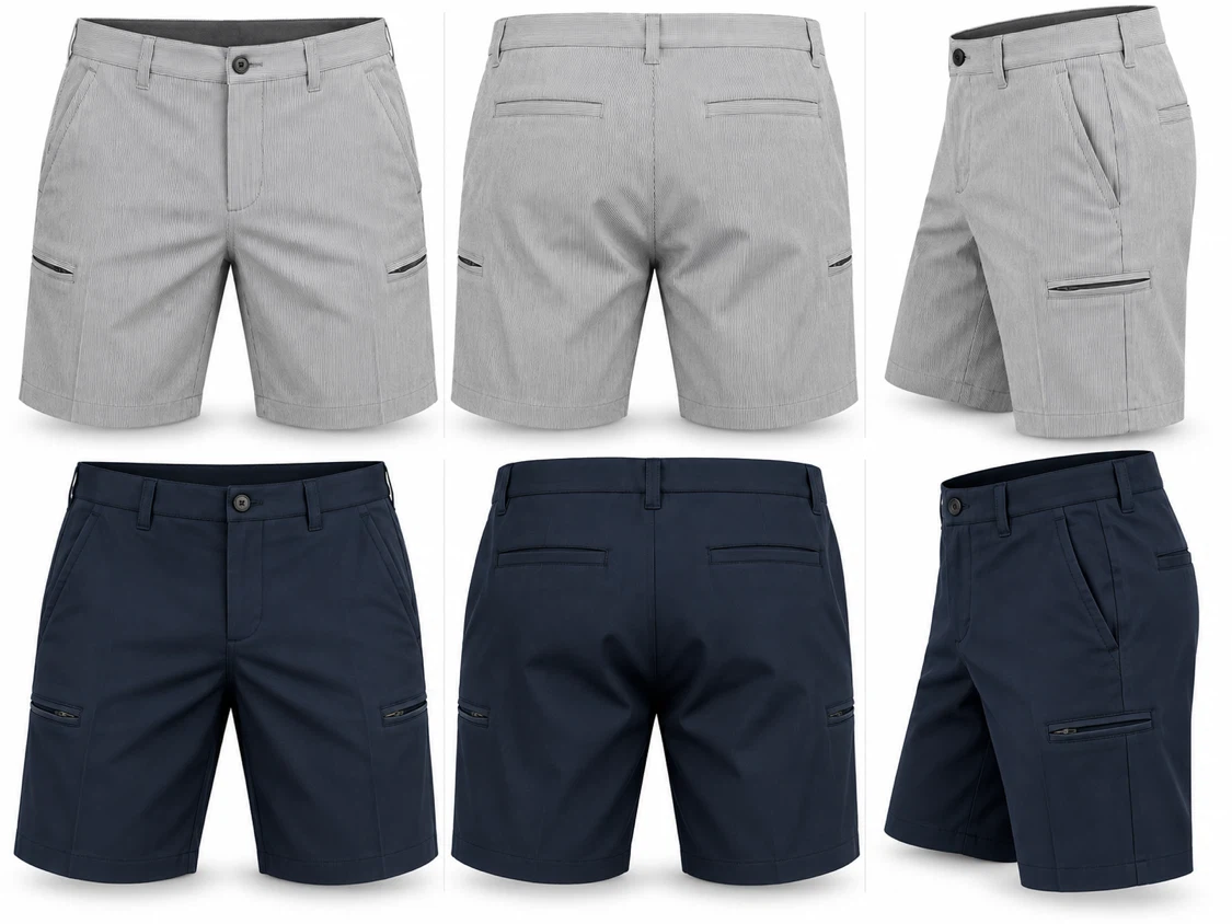 2 Pairs of Men's “Cool Right” Utility Golf Shorts