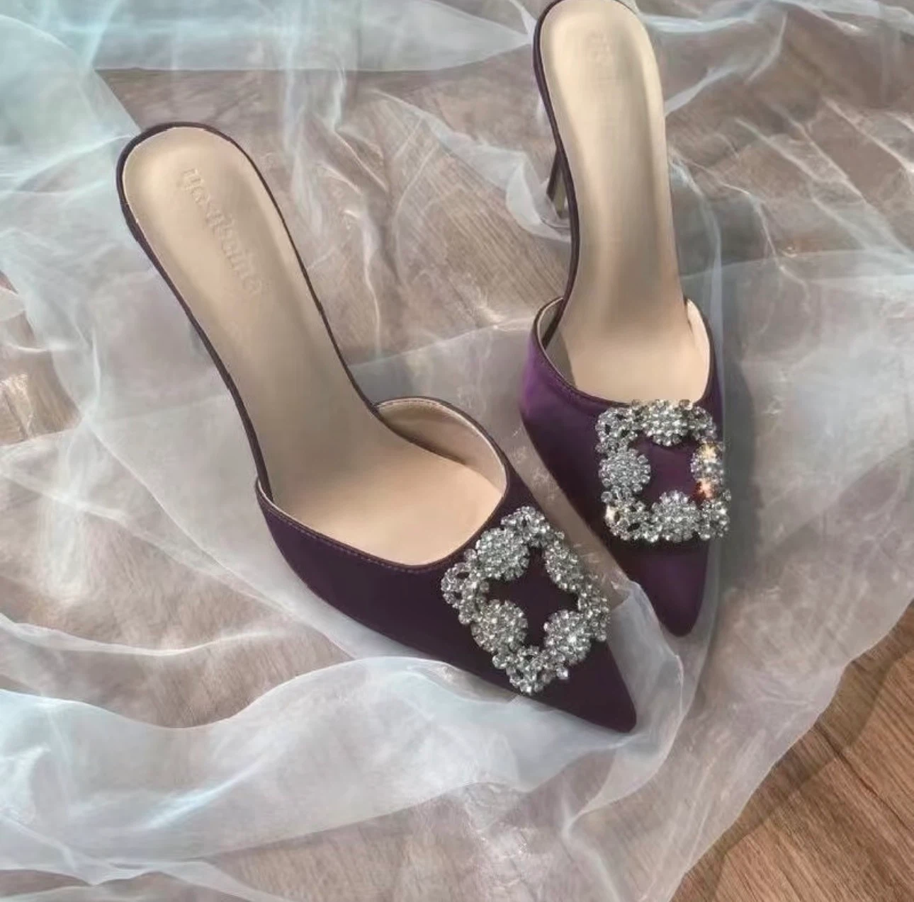 Crystal Diamond the shining star Rhinestone Mules - photo 2