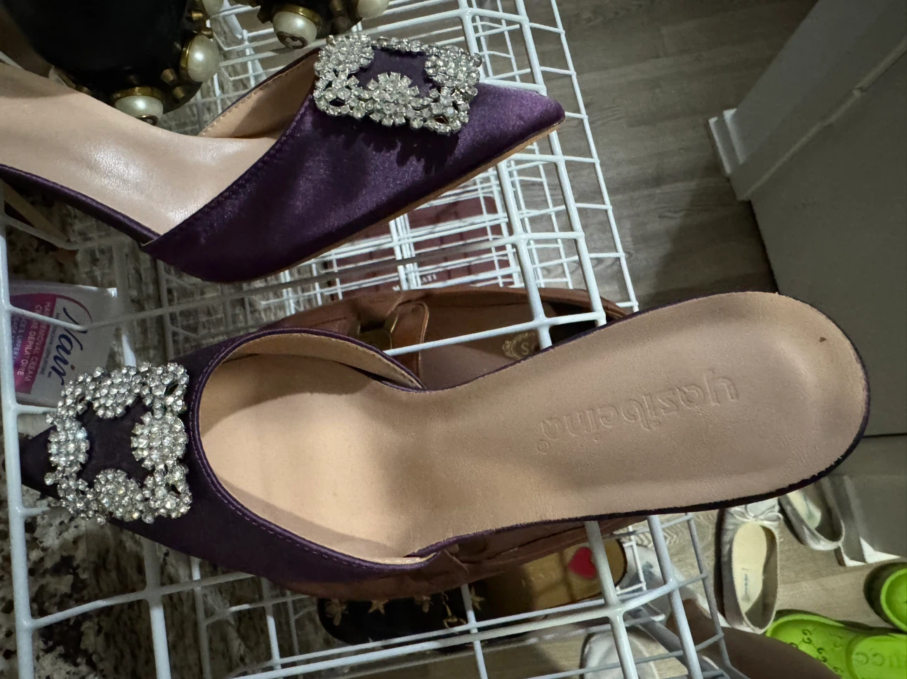 Crystal Diamond the shining star Rhinestone Mules - photo 3