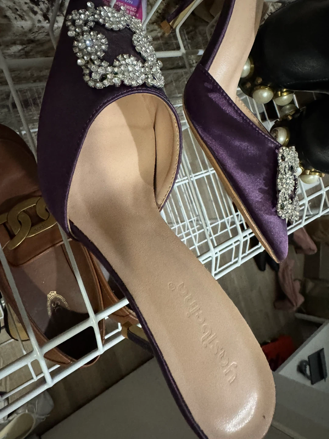 Crystal Diamond the shining star Rhinestone Mules - photo 4