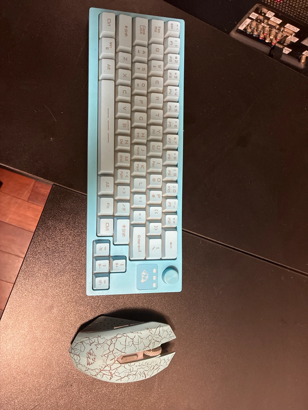 Blue Gaming Keyboard and Mouse Set