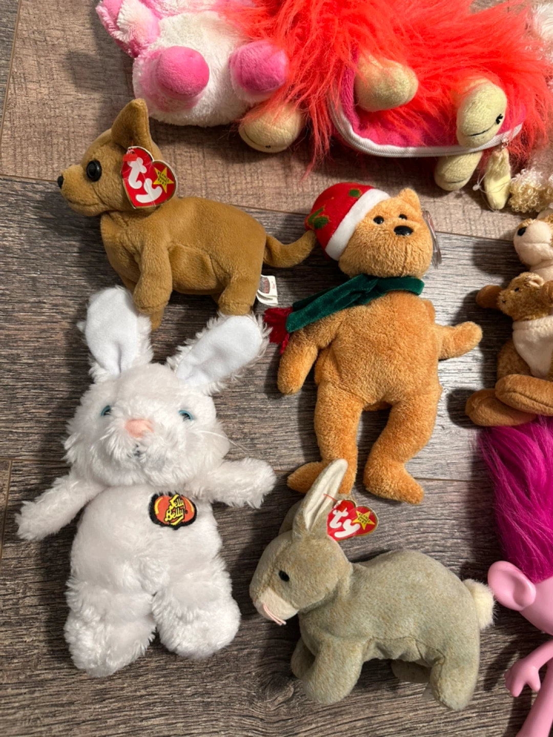 Retired Ty Beanie Babies Plush Toy Collection plus 2 trolls - photo 2