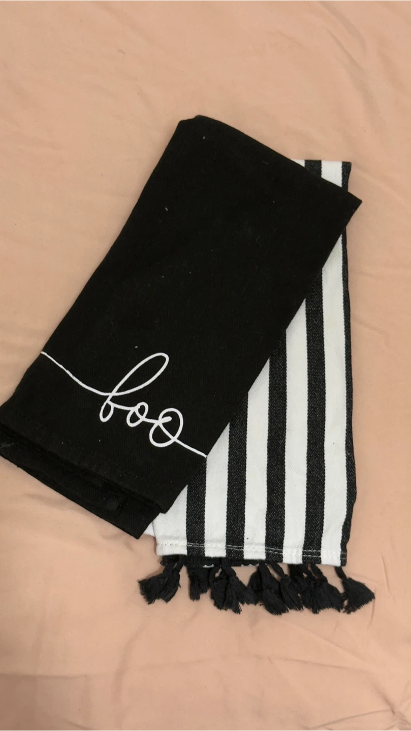 Set of Two Halloween Decorative Hand Towels