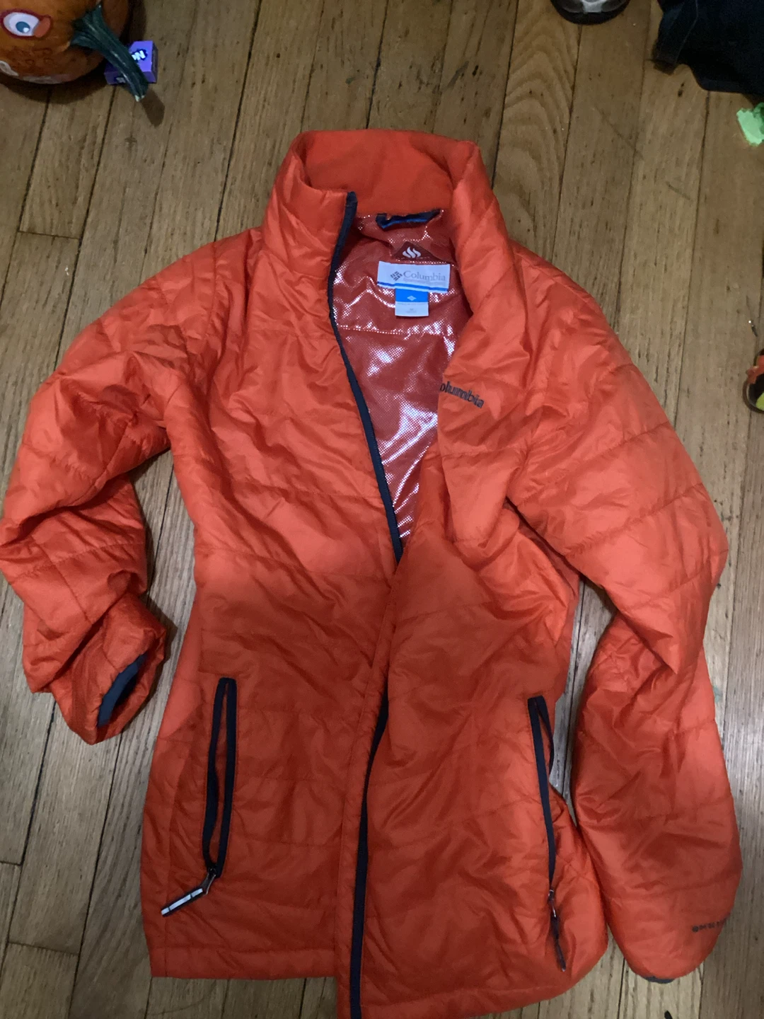 Columbia Orange Puffer Jacket kids M