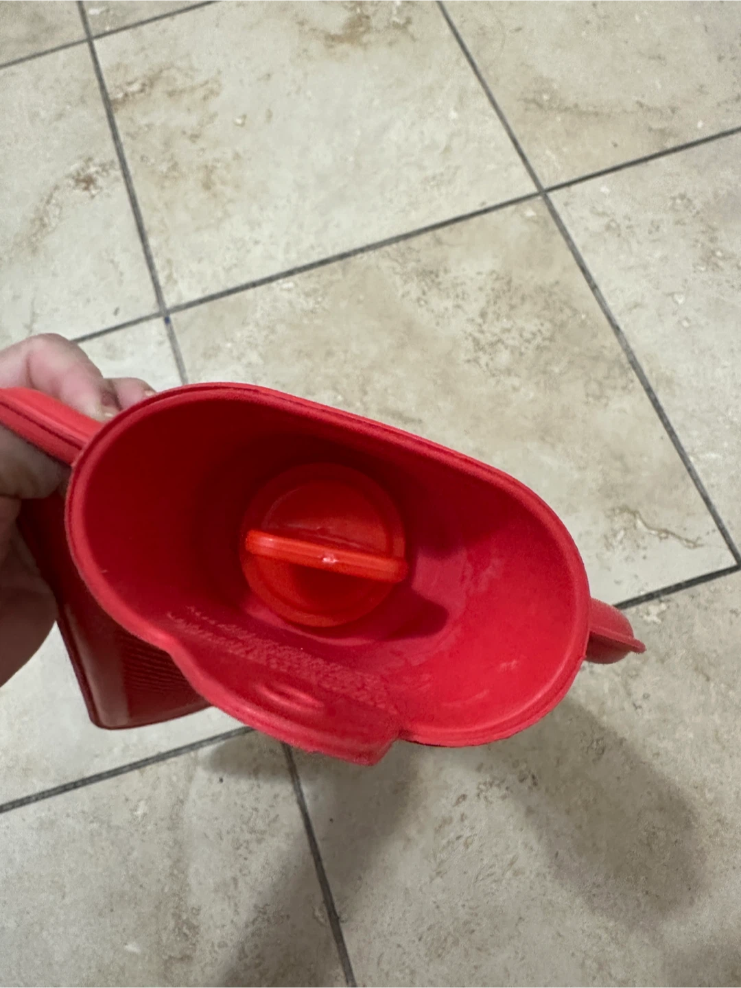 Red Rubber Hot Water Bottle - photo 3